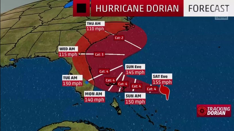 Hurricane Dorian Update: Saturday Evening, August 31