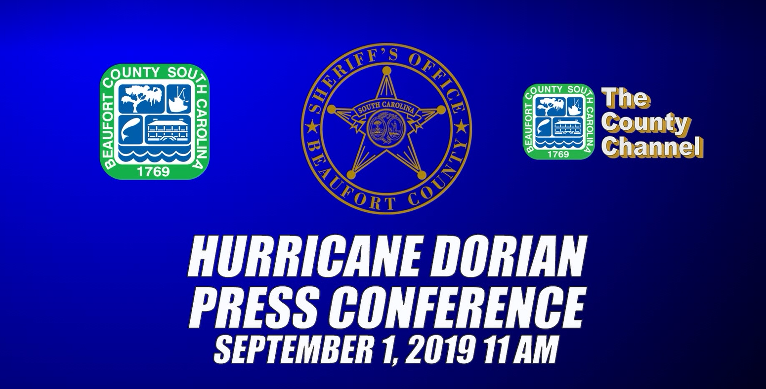 Hurricane Dorian Press Conference Video: Local Officials, September 1