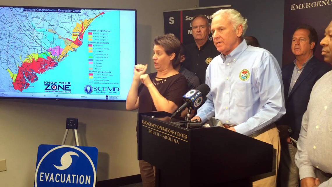 Hurricane Dorian Press Conference Video: SC Governor McMaster, September 2