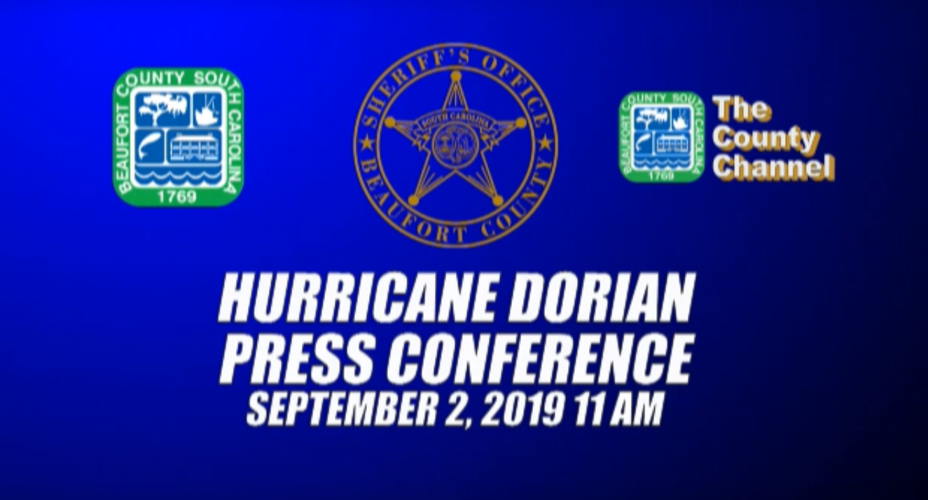 Hurricane Dorian Press Conference Video: Local Officials, September 2
