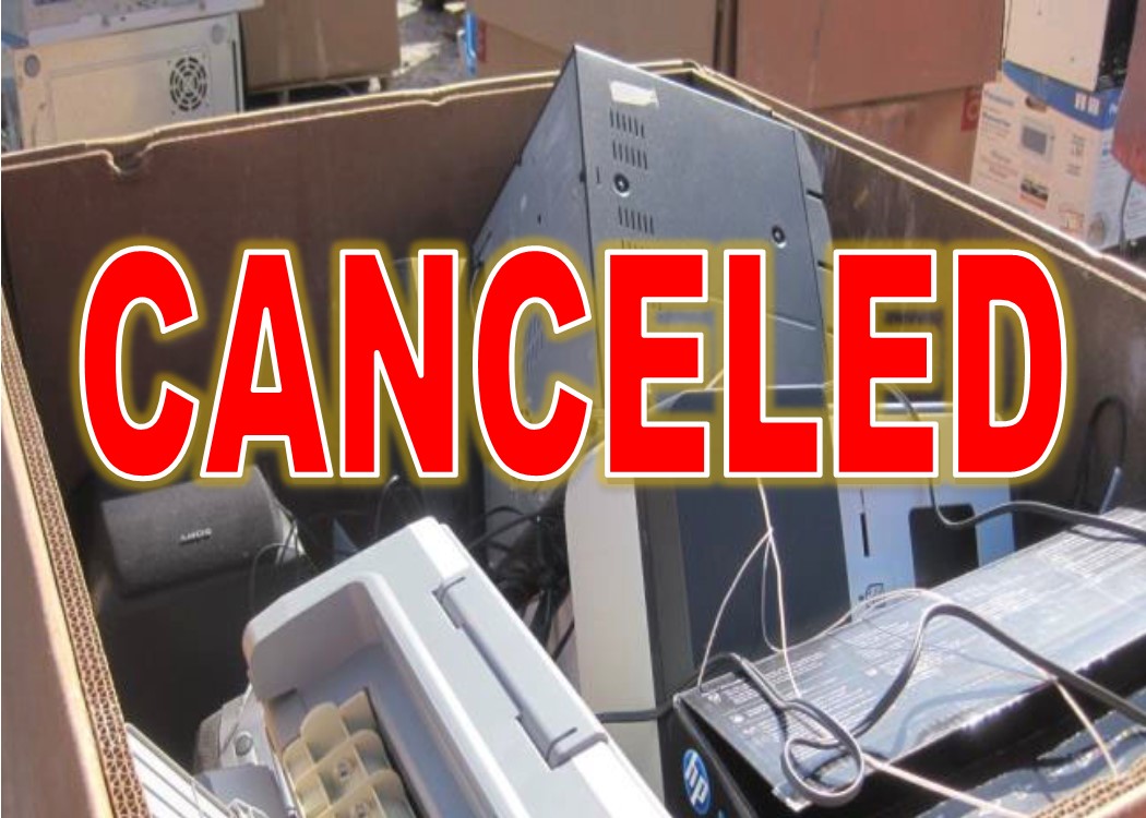 Second Reminder: CANCELED: Beaufort County Electronics Recycling Events September 7