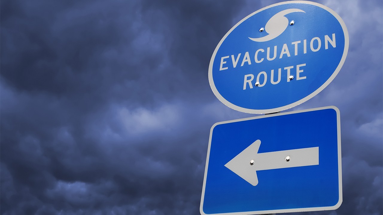 Hurricane Evacuation Sign