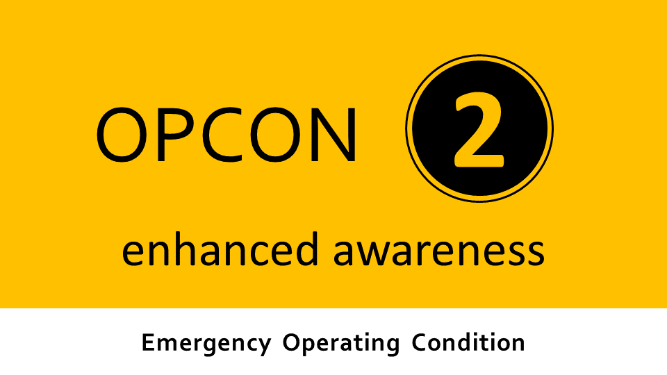 Beaufort County Returns to OPCON 2:  Wednesday, March 18