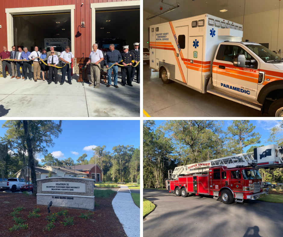 New Fire Station Opened with Beaufort County EMS and Bluffton Township Fire District