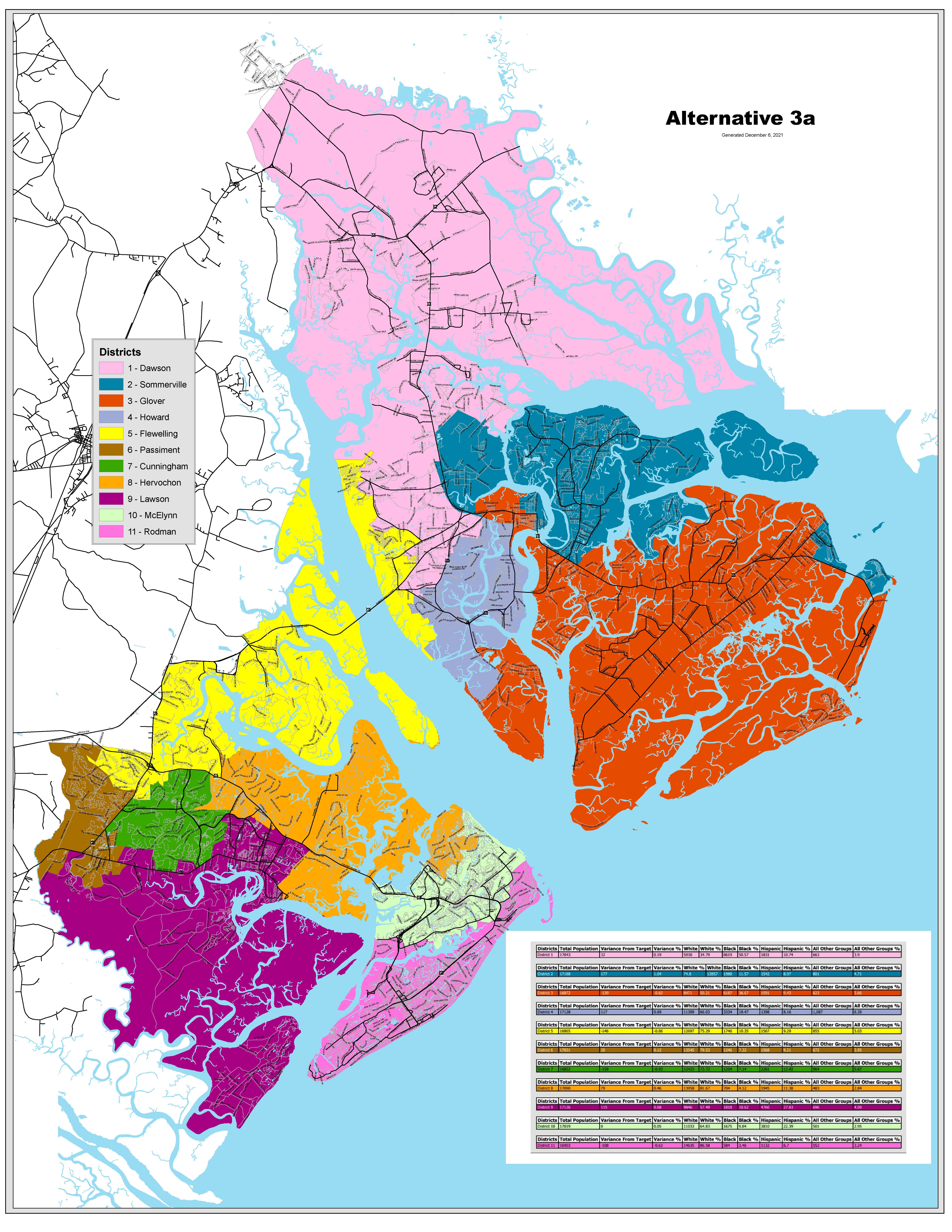 Map 3A Redistricting