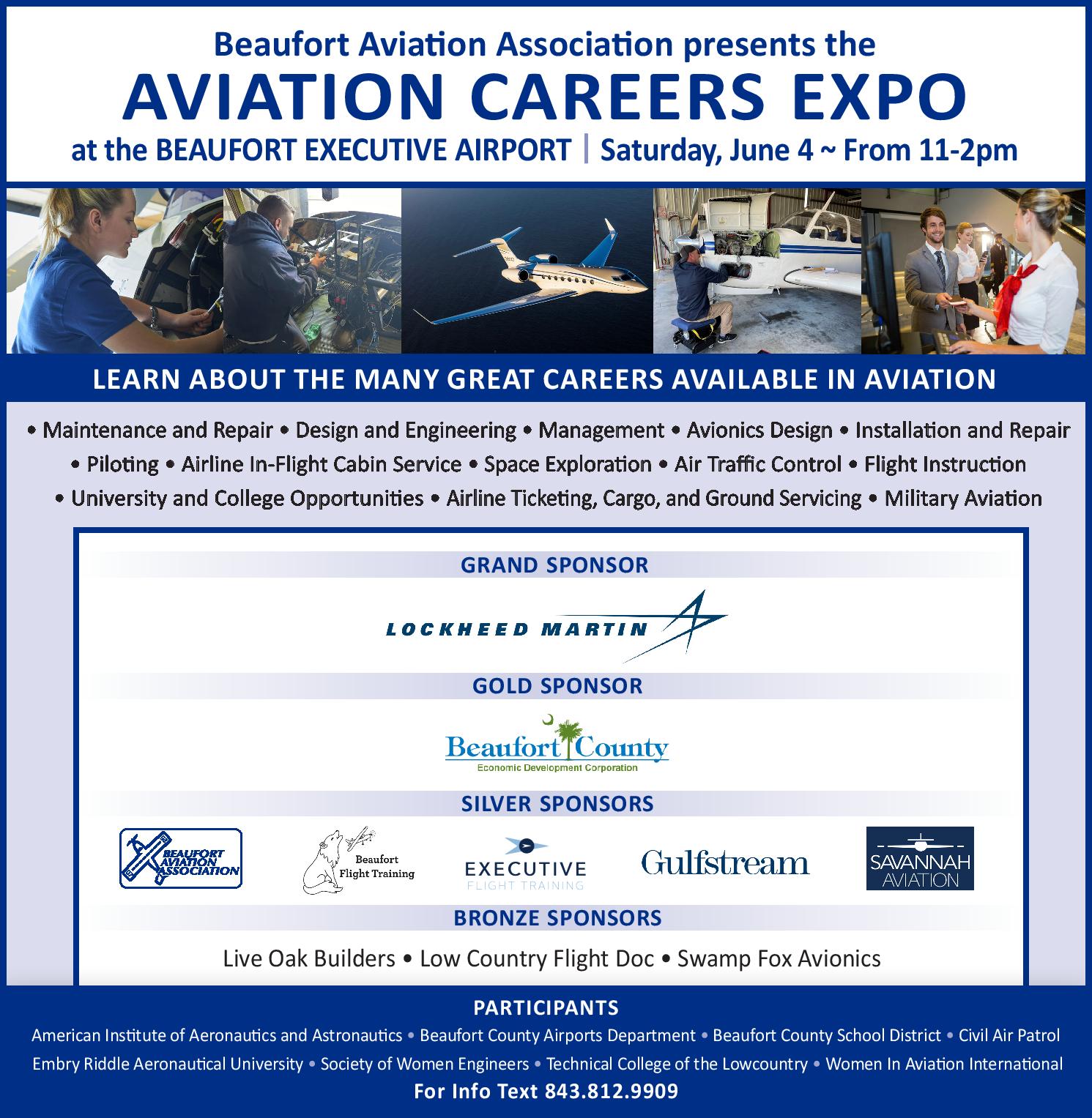 Beaufort Executive Airport Hosting Aviation Careers Expo This Saturday