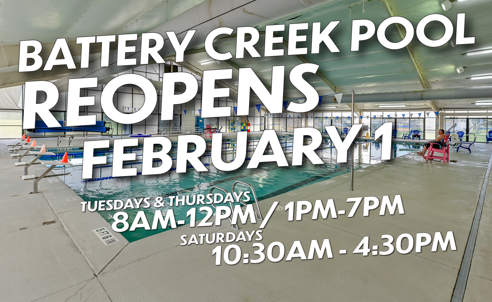 Beaufort County's Battery Creek Pool Re-Opens Tuesday, February 1
