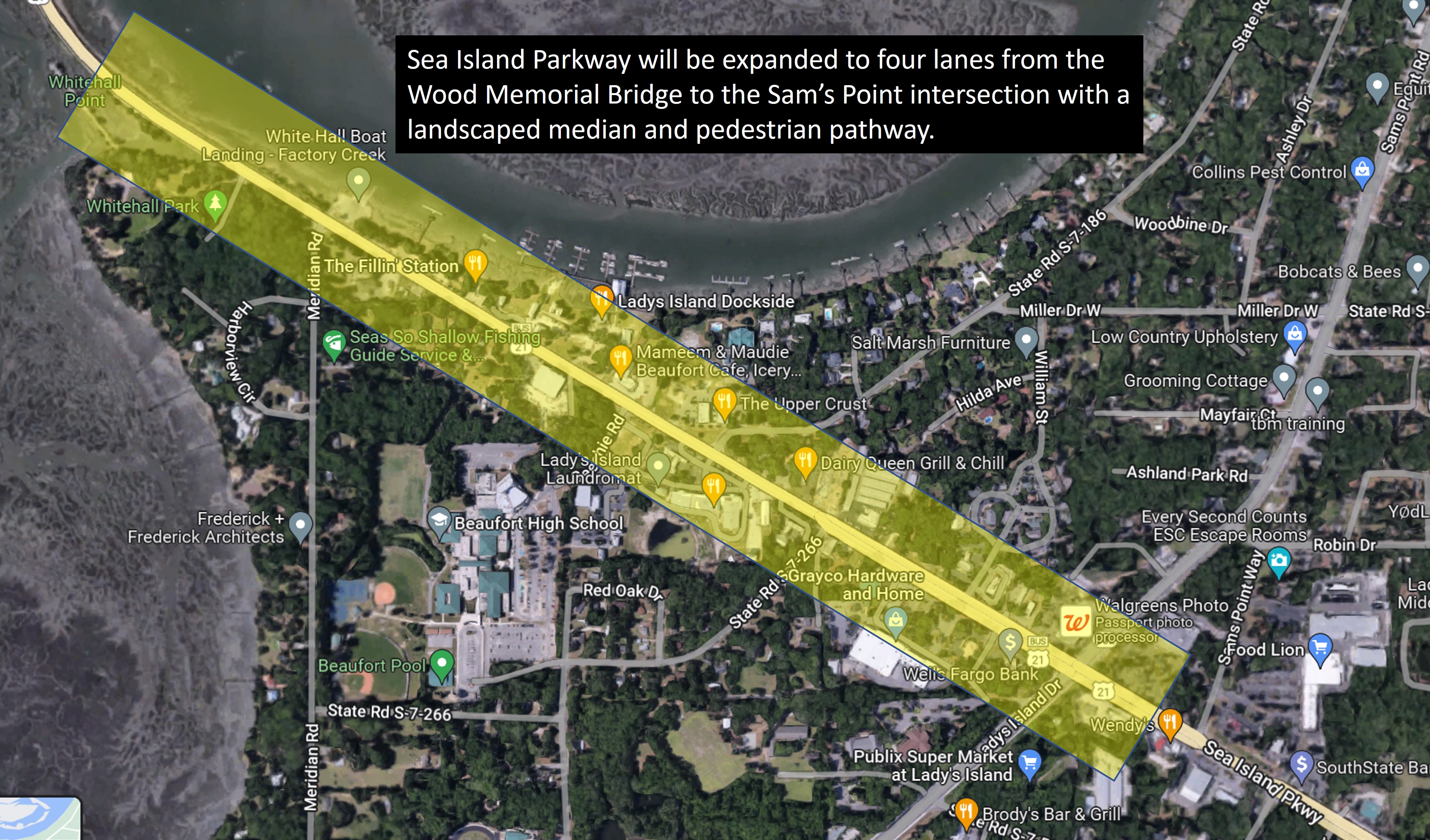 Public Facilities Committee Votes to Expand Sea Island Parkway to Four Lanes With a Landscaped Median 