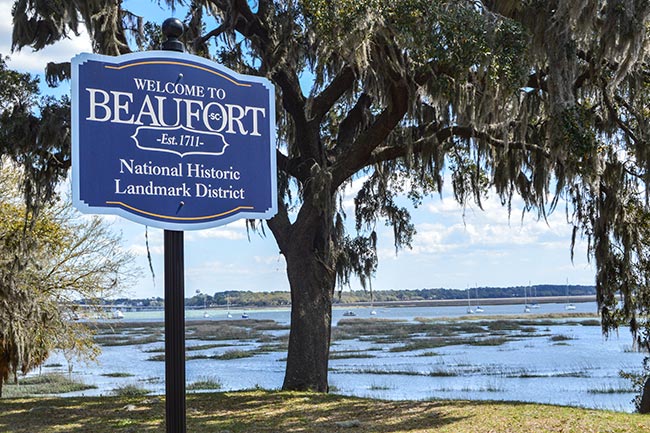 Beaufort Welcome Sign