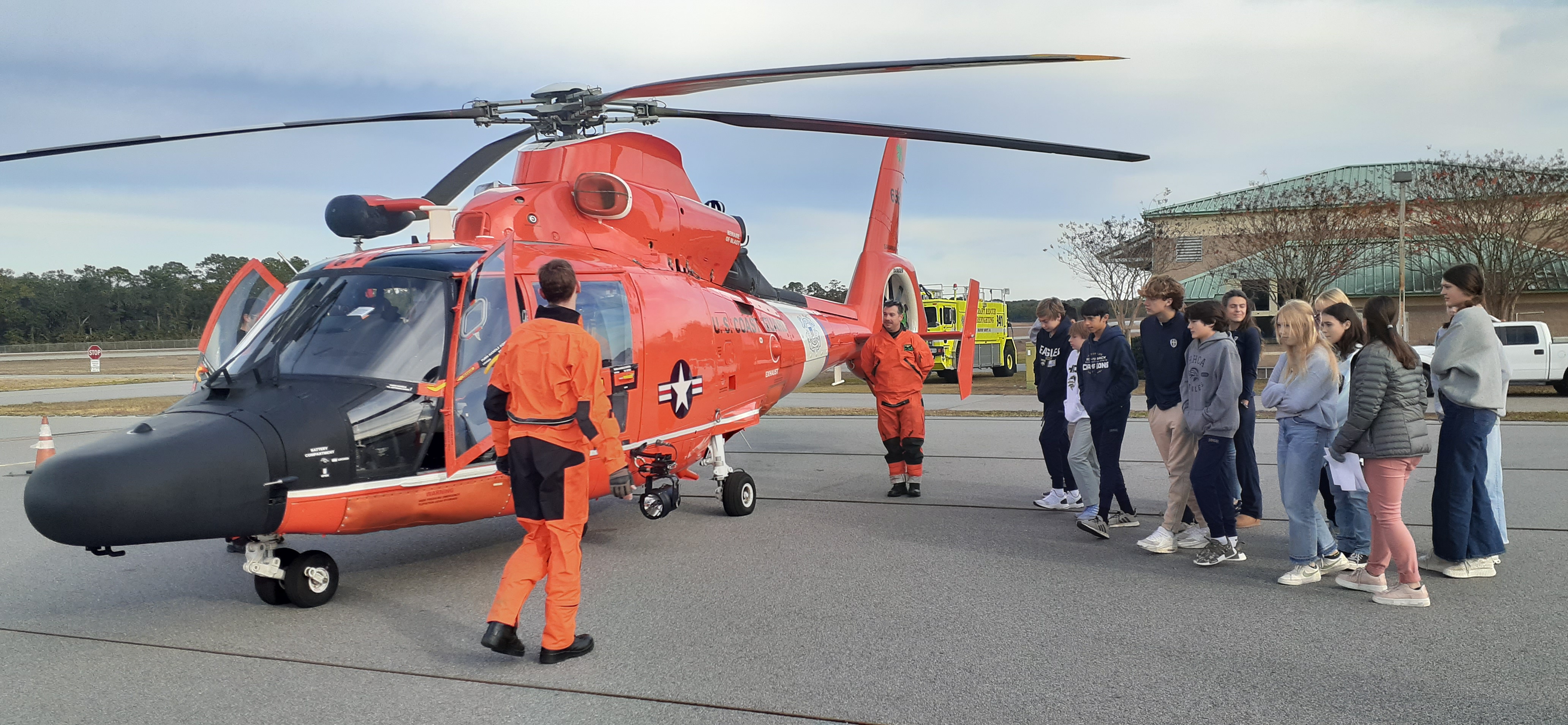 Students with Helicopter