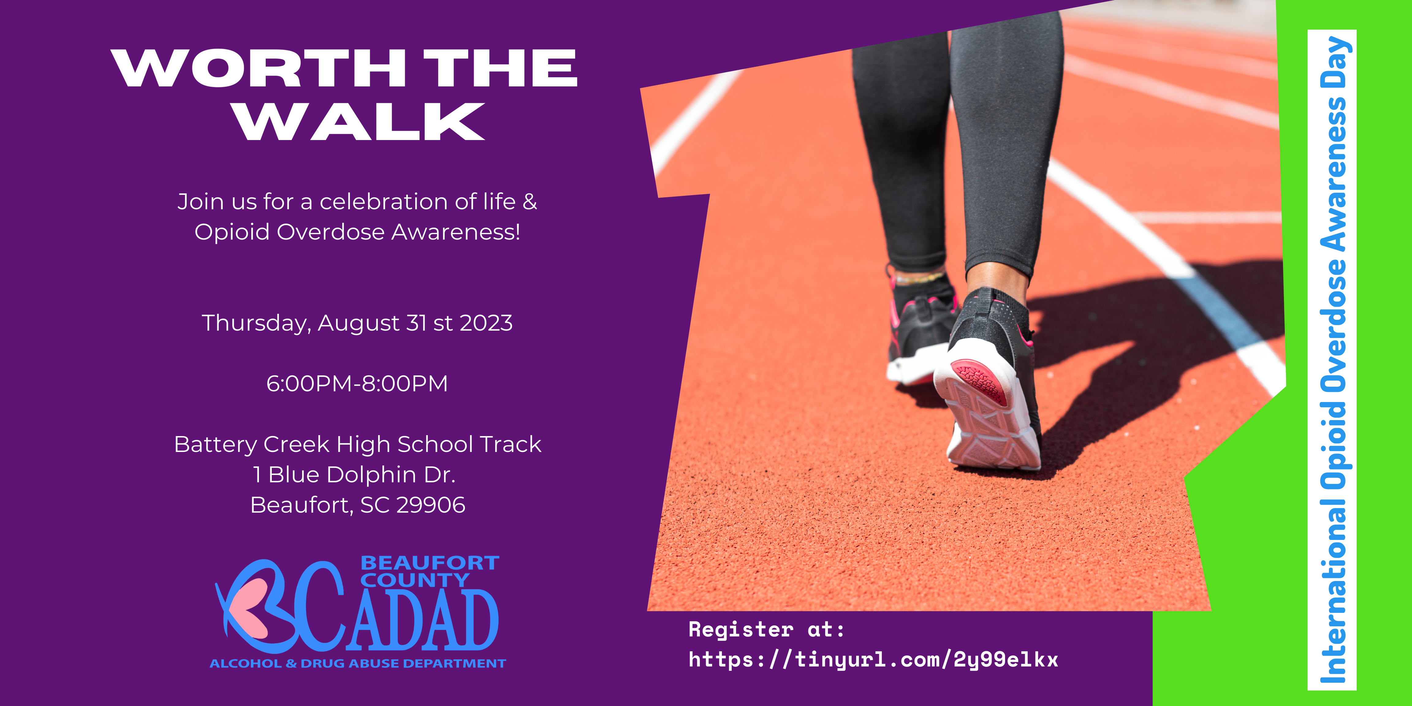 Beaufort County Alcohol and Drug Abuse Department Recognizes International Opioid Overdose Awareness Day with Walk to Celebrate Life