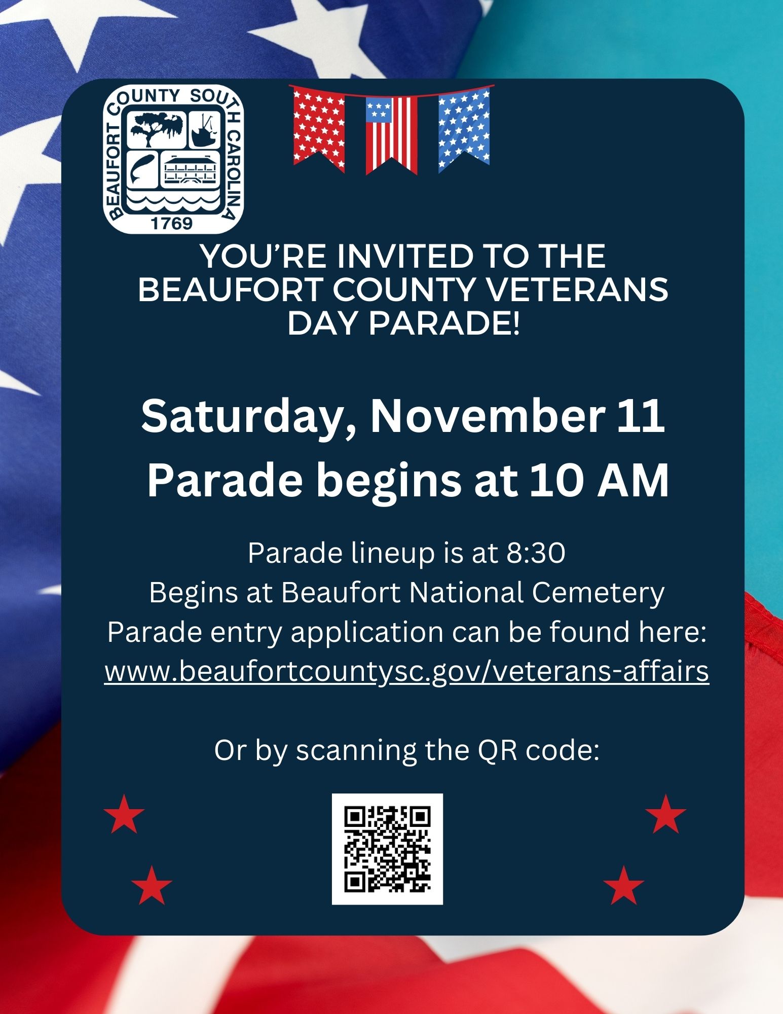 Beaufort County  Veterans Affairs Department Hosting Veterans Day Parade