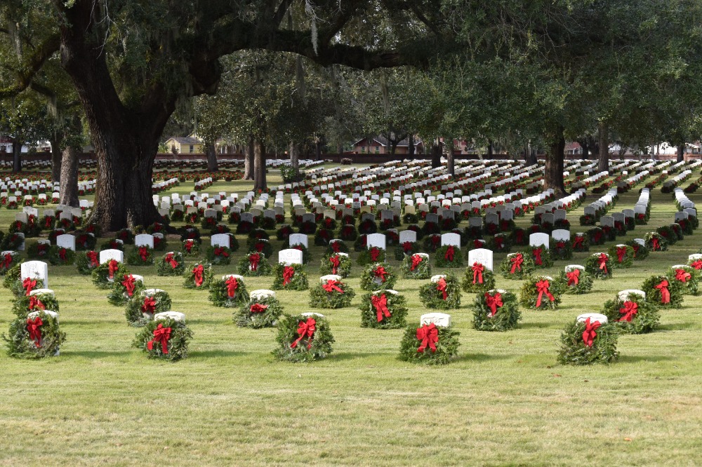 Beaufort County Veterans Affairs and Wreaths Across America Beaufort Remembrance Wreath Placement Ceremony Saturday, December 16