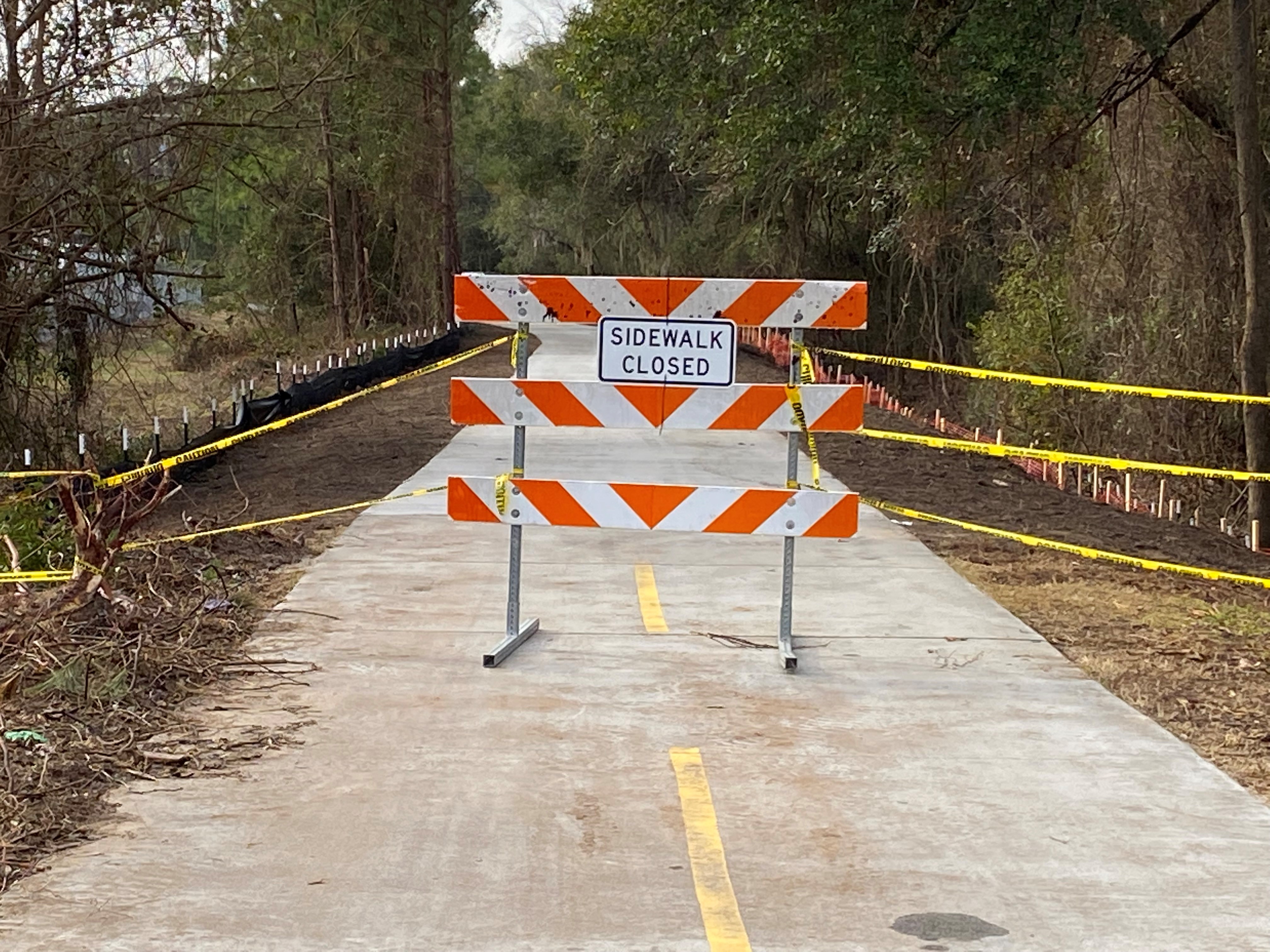 Public Asked to Beware of and Avoid Fresh Poured Concrete on Spanish Moss Trail Extension