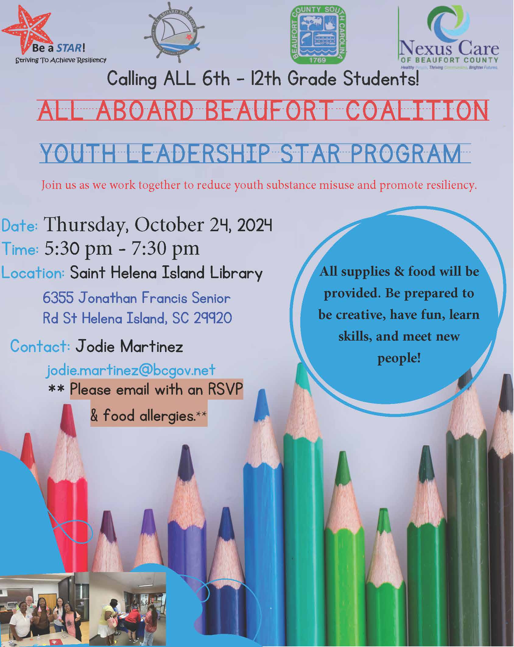 Nexus Care of Beaufort to Sponsor a Youth Leadership STAR Program for 6th-12th Graders