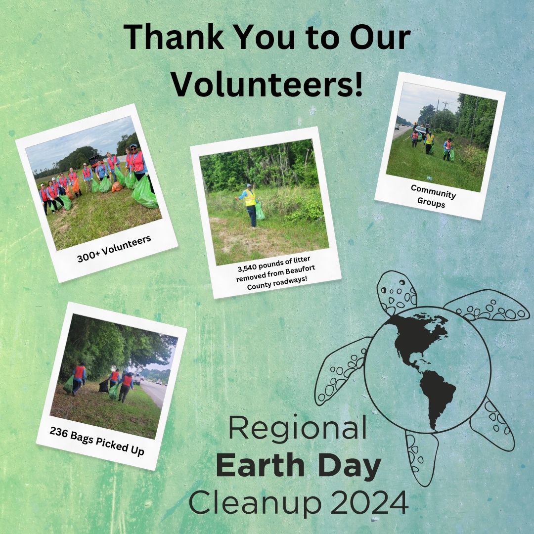 Beaufort County Earth Day Clean Up A Resounding Success Thanks to County Employees and Hundreds of Volunteers