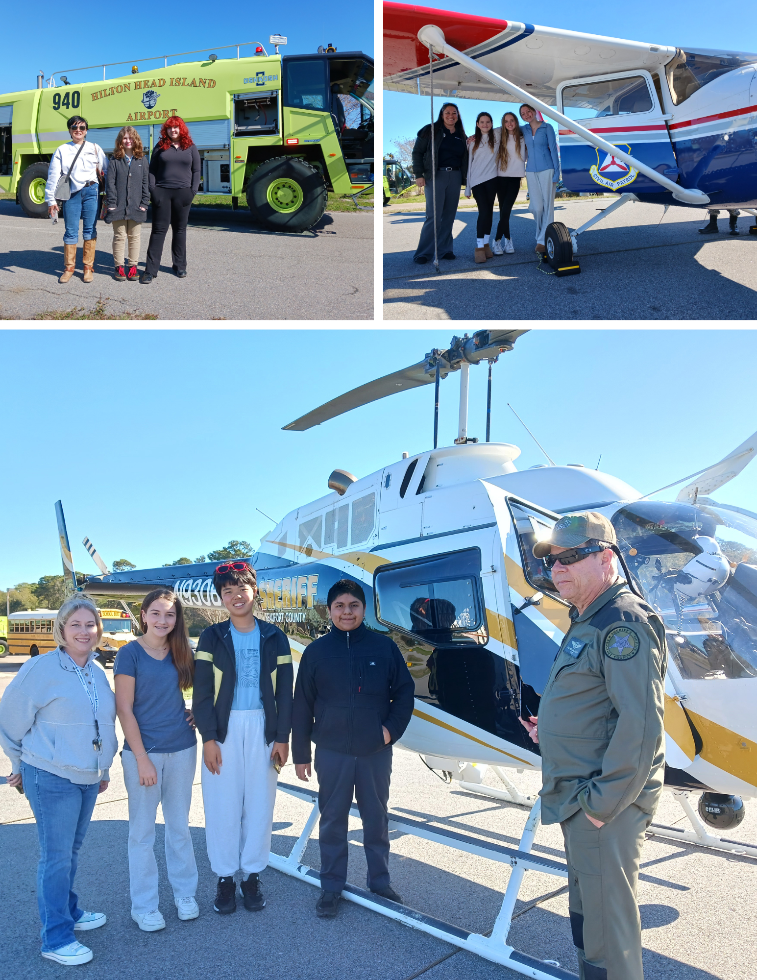 Local Students Visit Hilton Head Island Airport: Career Day for Aviation and Aerospace Opportunities
