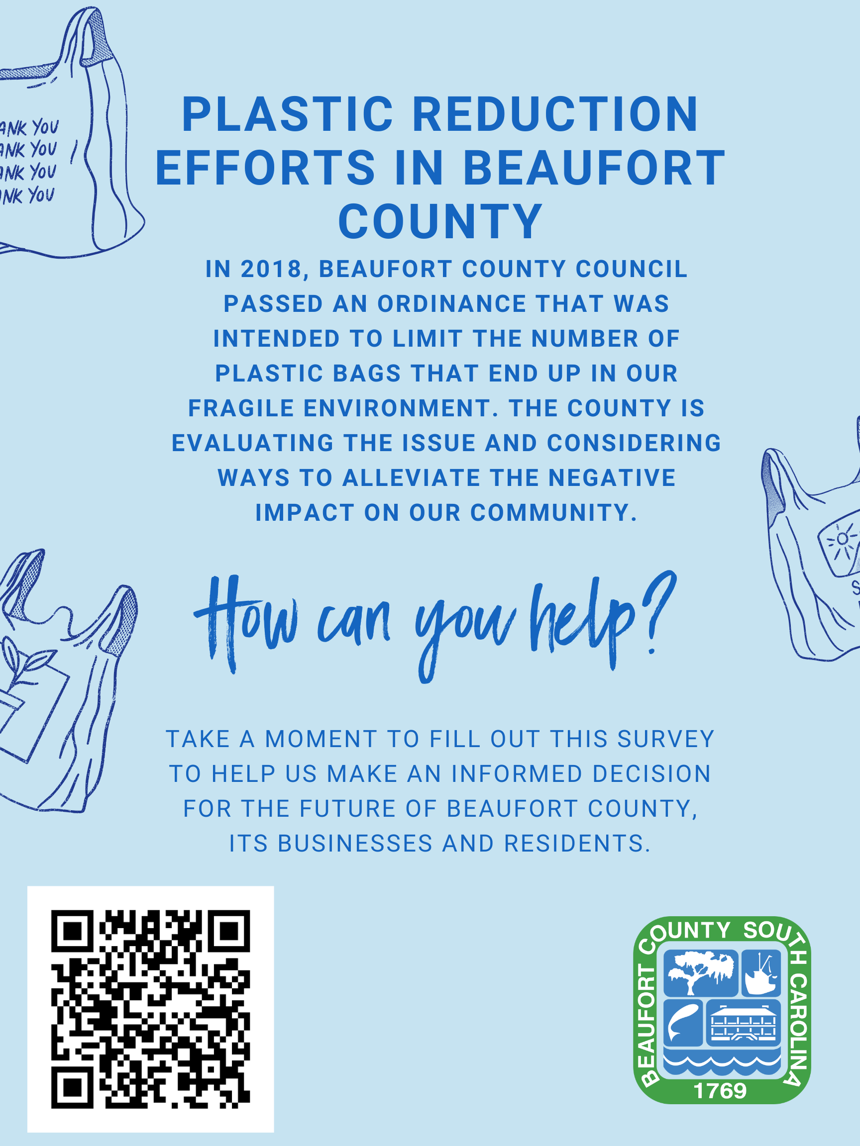 Reminder: Help Reduce Plastic Pollution in Beaufort County; Survey Deadline for Public and Business Comments Extended Until Tuesday, April 1