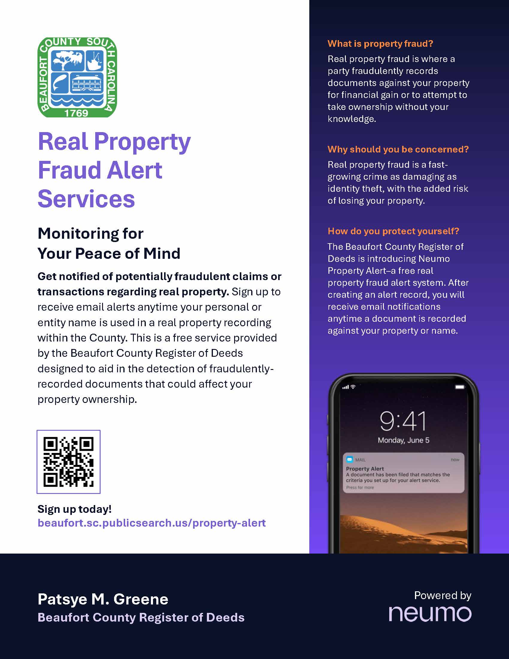 Register of Deeds Fraud Alert