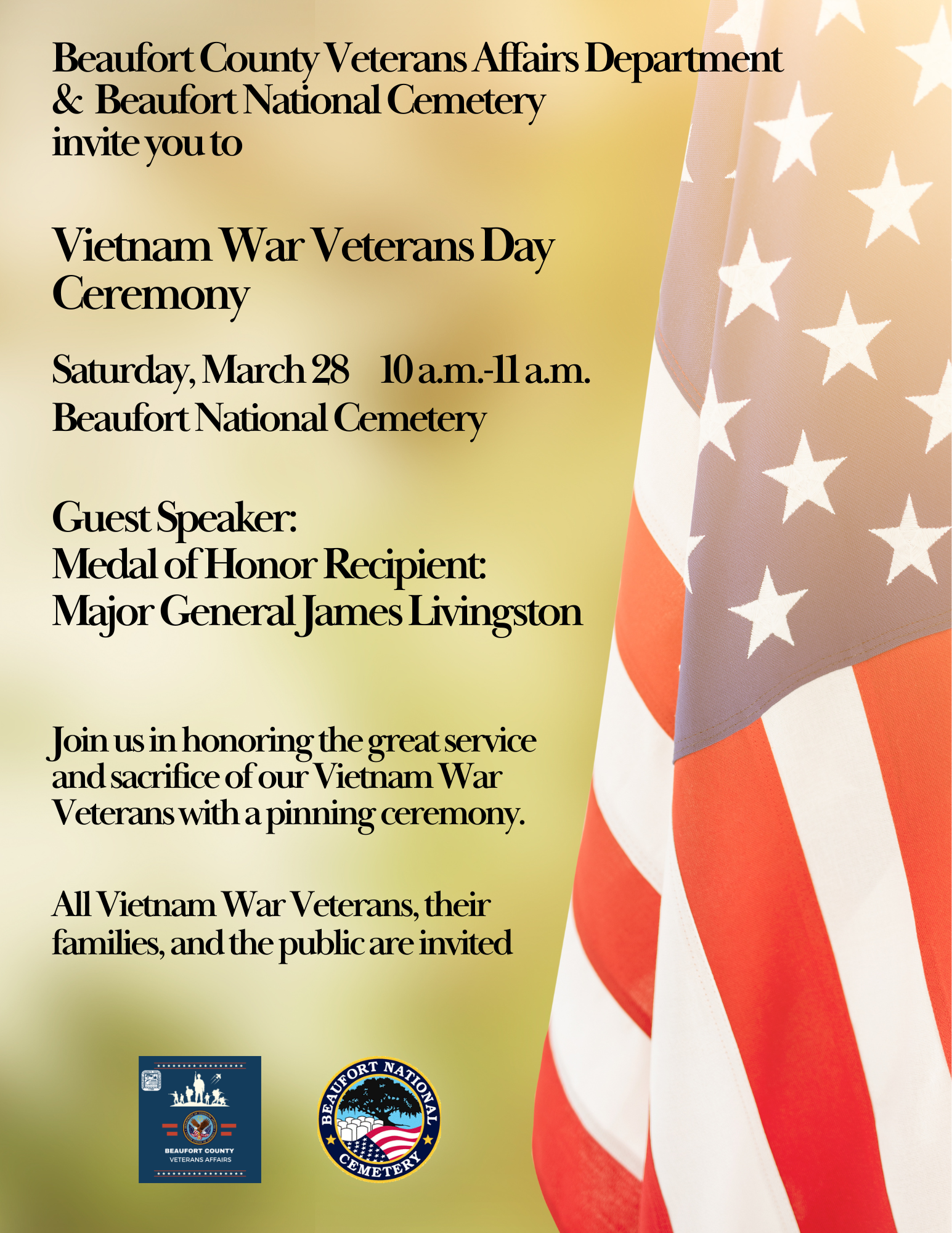 BC VA Vietnam War Ceremony Flyer