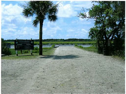 Marshland Boat Landing entrance