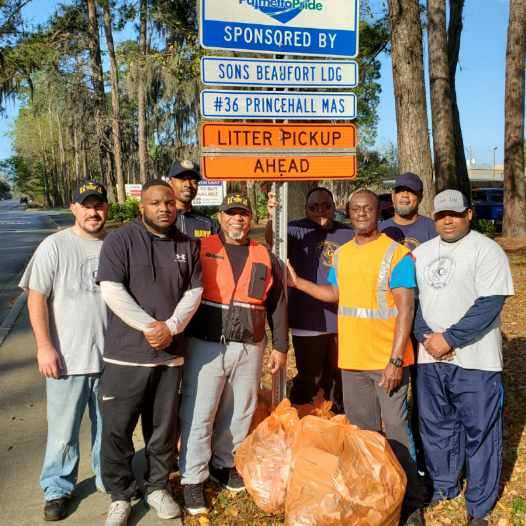 Sons of Beaufort Lodge Adopt-A-Highway Group